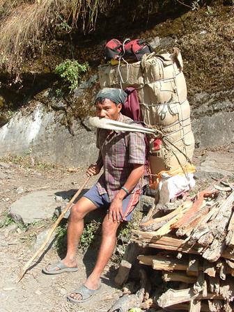 Nepalese mountain porter
